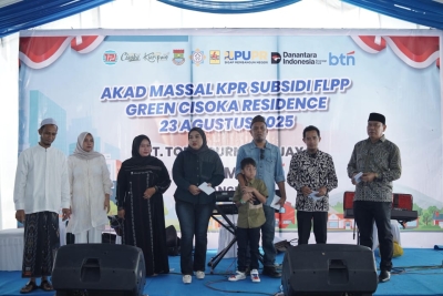 Akad Massal Perdana Green Cisoka Residence Sukses, Developer Santuni 50 Anak Yatim