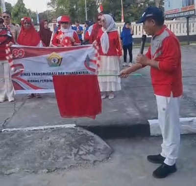 Dinas Transnaker Sultra Semarakkan HUT RI ke-80 dengan Berbagai Lomba Antar Pegawai