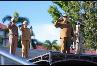 Apel Gabungan Pemkot Baubau, Wali Kota Tekankan Disiplin ASN dan Peningkatan Kinerja