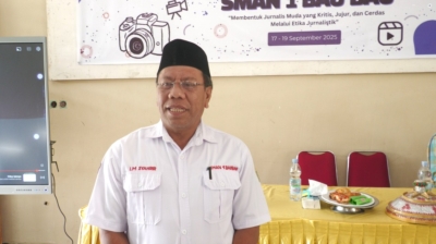 Siswa SMAN 1 dan SMAN 3 Baubau Kolaborasi Gelar Pelatihan Jurnalistik