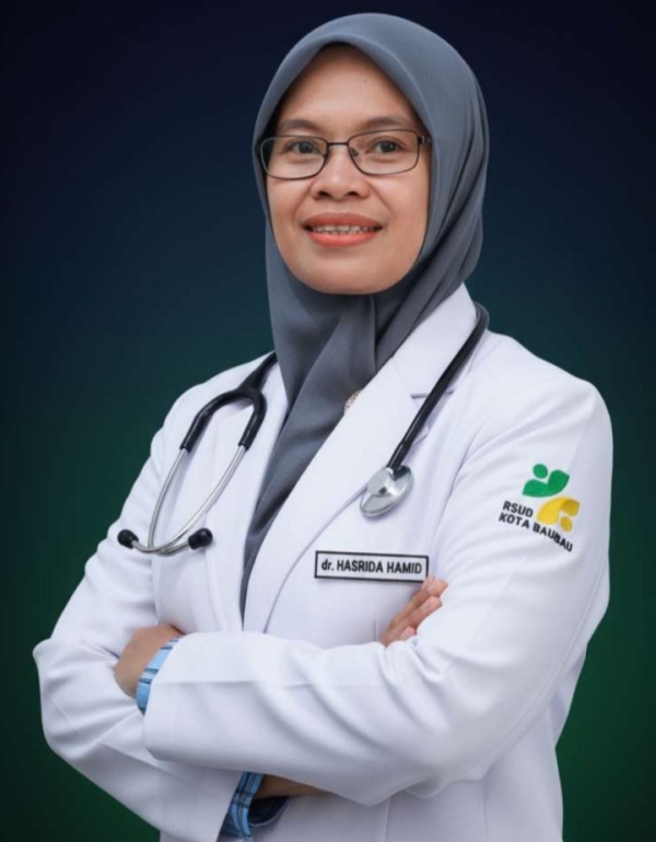Ketua IDI Cabang Baubau masa bakti 2025-2028, Dokter Hasrida Hamid