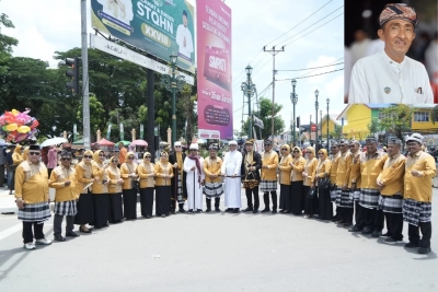 Kafilah Buton Selatan Tampilkan "Pelayaran Zuhud" di Pawai Ta’ruf STQH Nasional ke-28 di Kendari