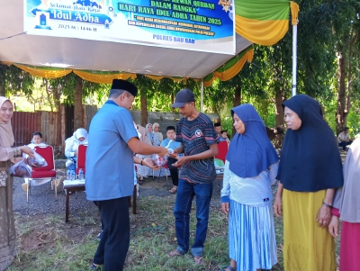 Polres Baubau Sembelih puluhan Ekor Sapi Kurban dan Gelar Sholat Ied Bersama