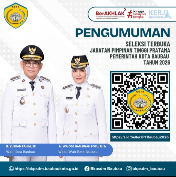 Pemkot Baubau Buka Lelang Jabatan Tiga OPD